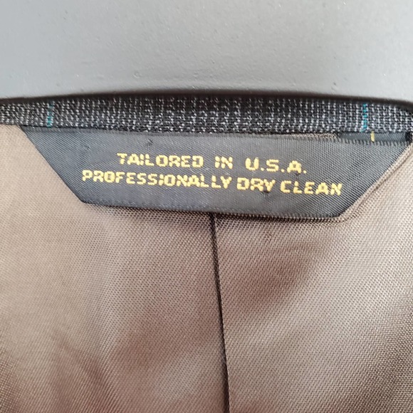 Tom James Men's 3 Button Single Breasted Blazer Sz 42 Gray Career Formal - Picture 3 of 12